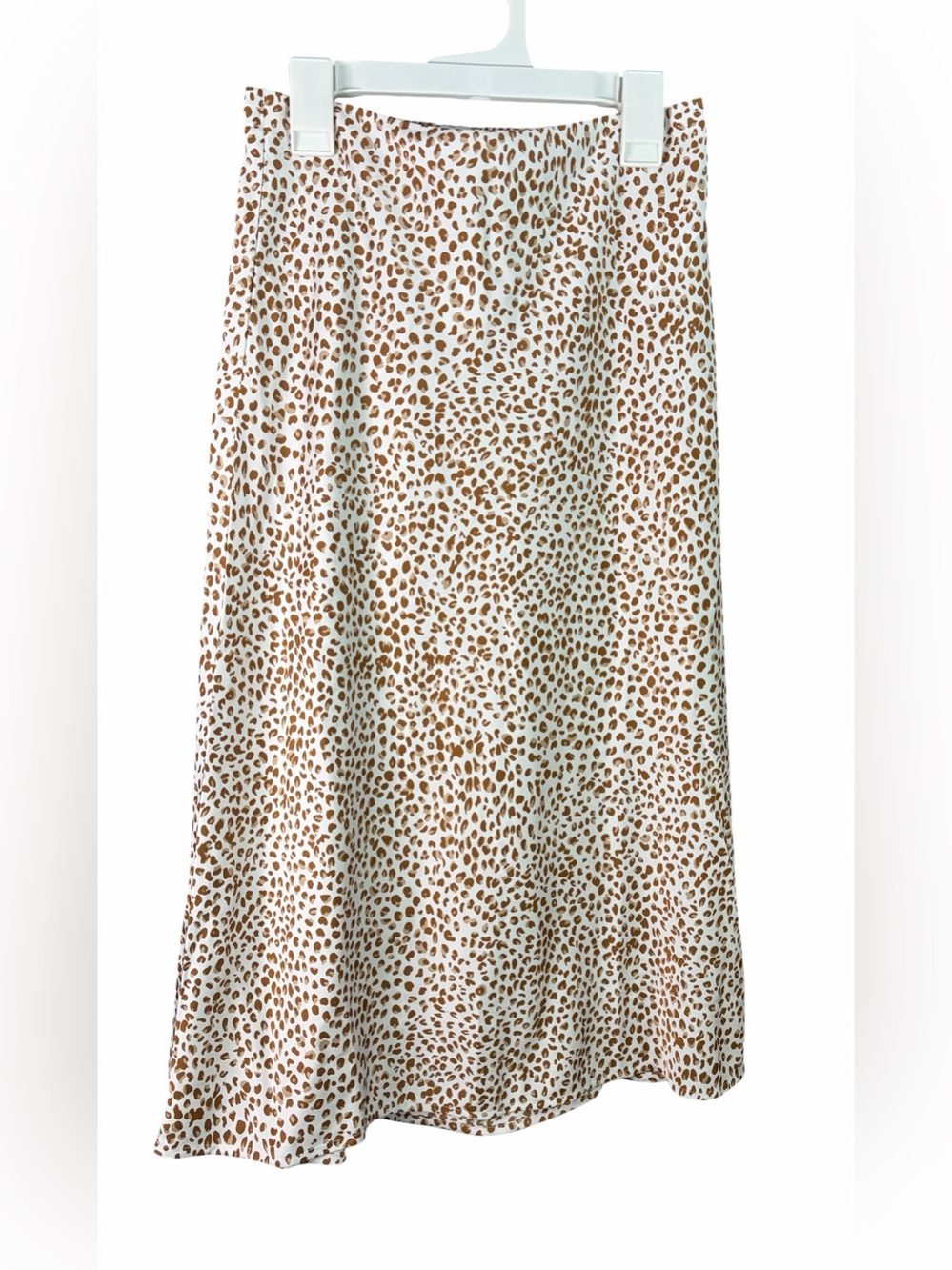 J.Crew Brown Leopard Print Slip Midi Skirt NWT Size XXS